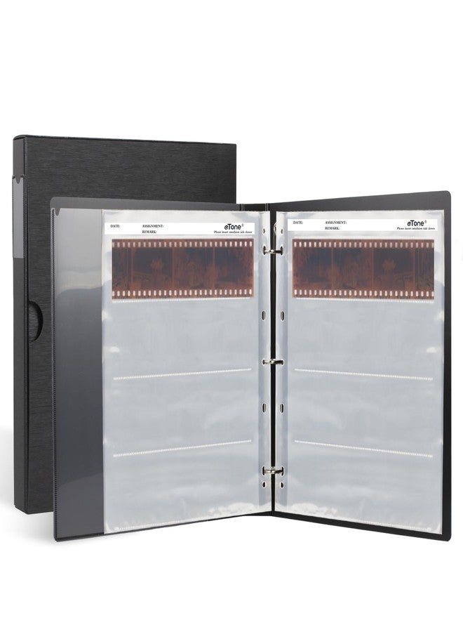 eTone Archival Storage Sheets 120 Negative Page Preservers Sleeves with Film Album Ring Binder(50x120) - Image 1